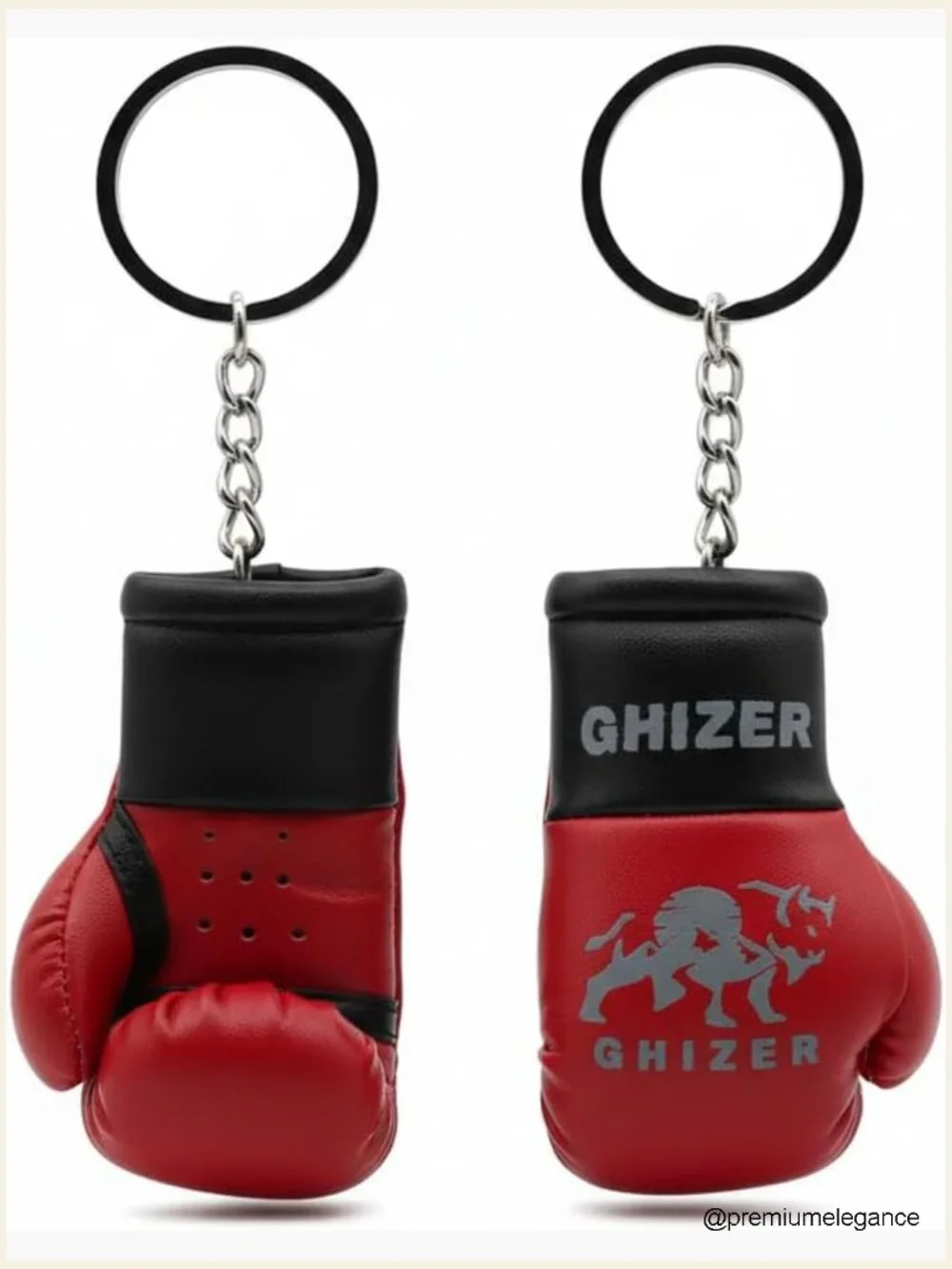 Mini Boxing Gloves Keychain PU Leather Sports Gift